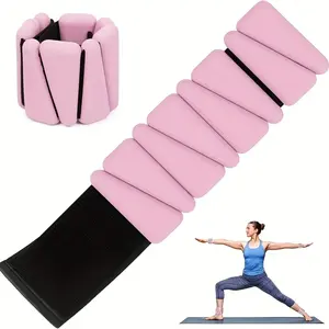 2pcs Weighted Wristbands, Muscle Exercise & Shaping Essential, Running Yoga Full Body Training, Home Gym Equipment, Portable Lightweight, Adjustable Wrist Weights