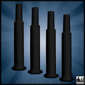 Set of 4 Black Ring Corner Foot Pieces for Figures Toy Company Wrestling Action Figure Ring