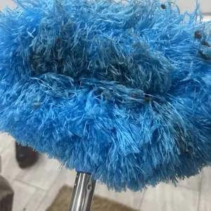 Ceiling Fan Cleaner Duster with Extension Pole1 Set Dust Removal Brush, Removable and Washable Microfiber Ceiling and Fan Duster, Interior Reusable Kitchen CleaningSupplies,Home Care Supplies,Householdltems,House Cleaning Tools Extendable Handle Qjdz-Blue