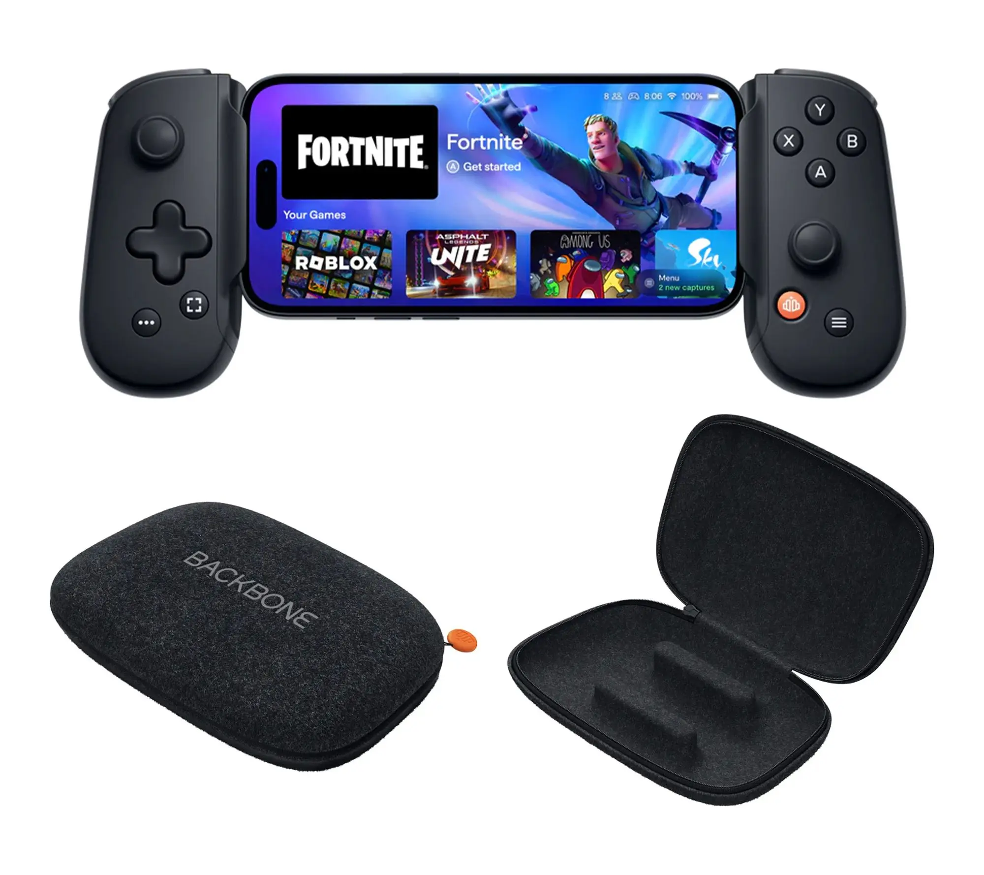 Backbone Pro USB-C/Bluetooth Mobile Gaming Controller and Carry