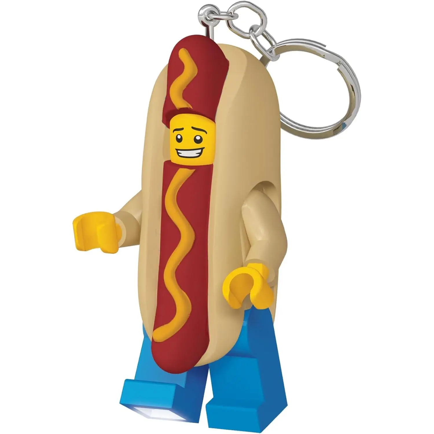 LEGO Keychain Light - Hot Dog Man (KE119H), Extra-Large 3 Inch Tall Figure