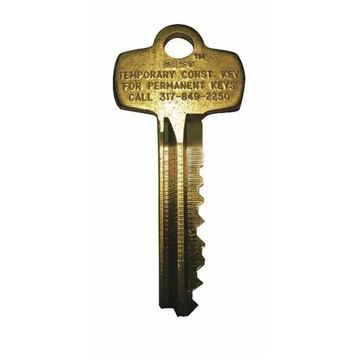 212 MAIN High-Quality Brass Metal 7-Pin A Keyway Cut Control Key (KS531) - Current Design, Stable Home Improvement Building Supply for Gates, Doors