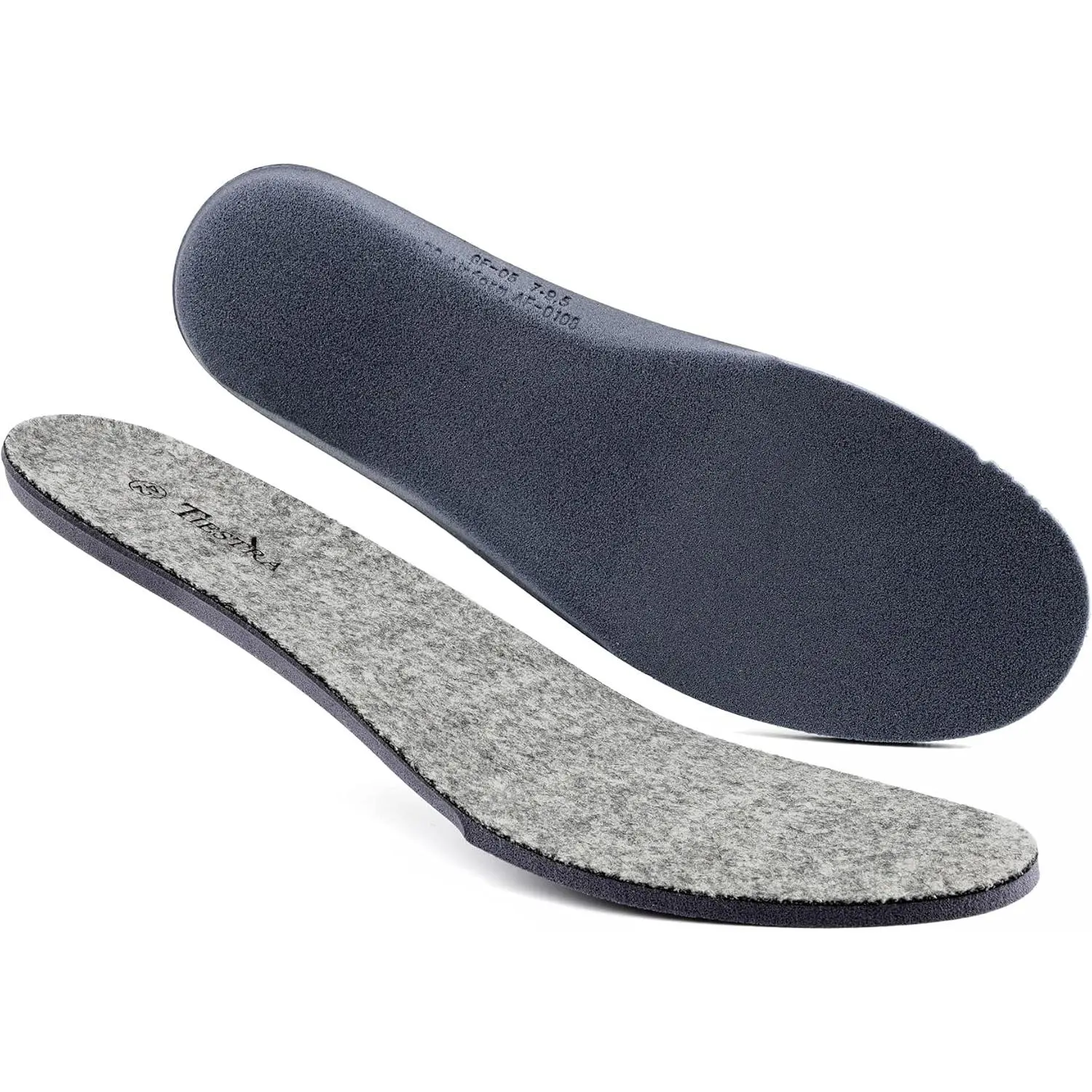 Thick Merino Wool Insoles for Women Fur Fleece Shoes Inserts Memory Foam Cushion Comfort Warm Sheepskin Insoles for Winter Snow Boots Slippers Grey 40EU,US9