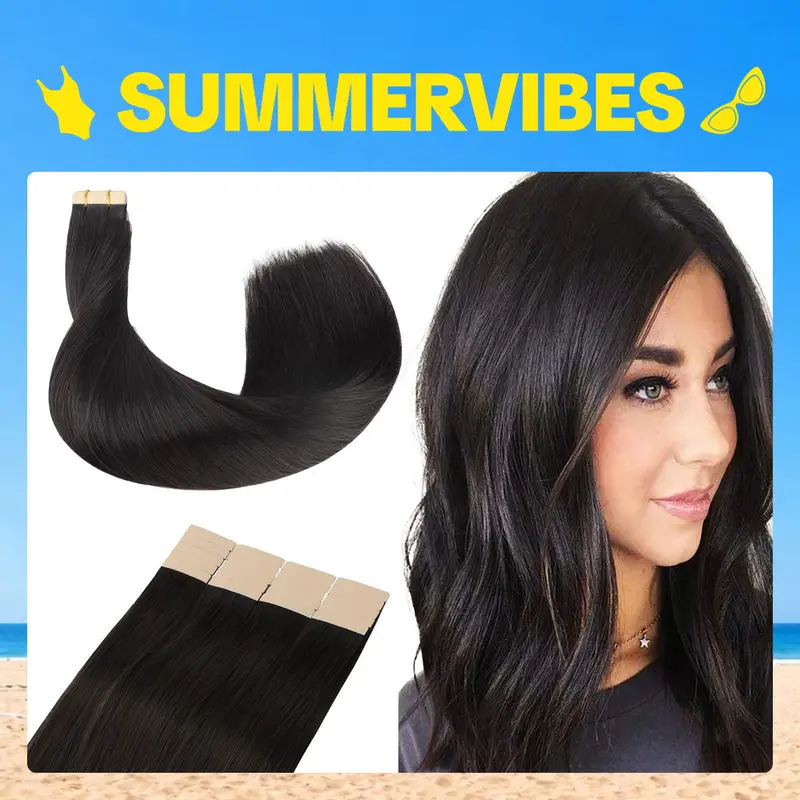 New Fashion Wholesale Real Human Hair Water Wave Topper Hair  display picture 1