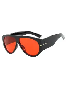 Vintage Oversized Sunglasses, Trendy Casual Sunglasses for Women & Men, Fashion Accessories for Everyday Use and Outdoor Activities