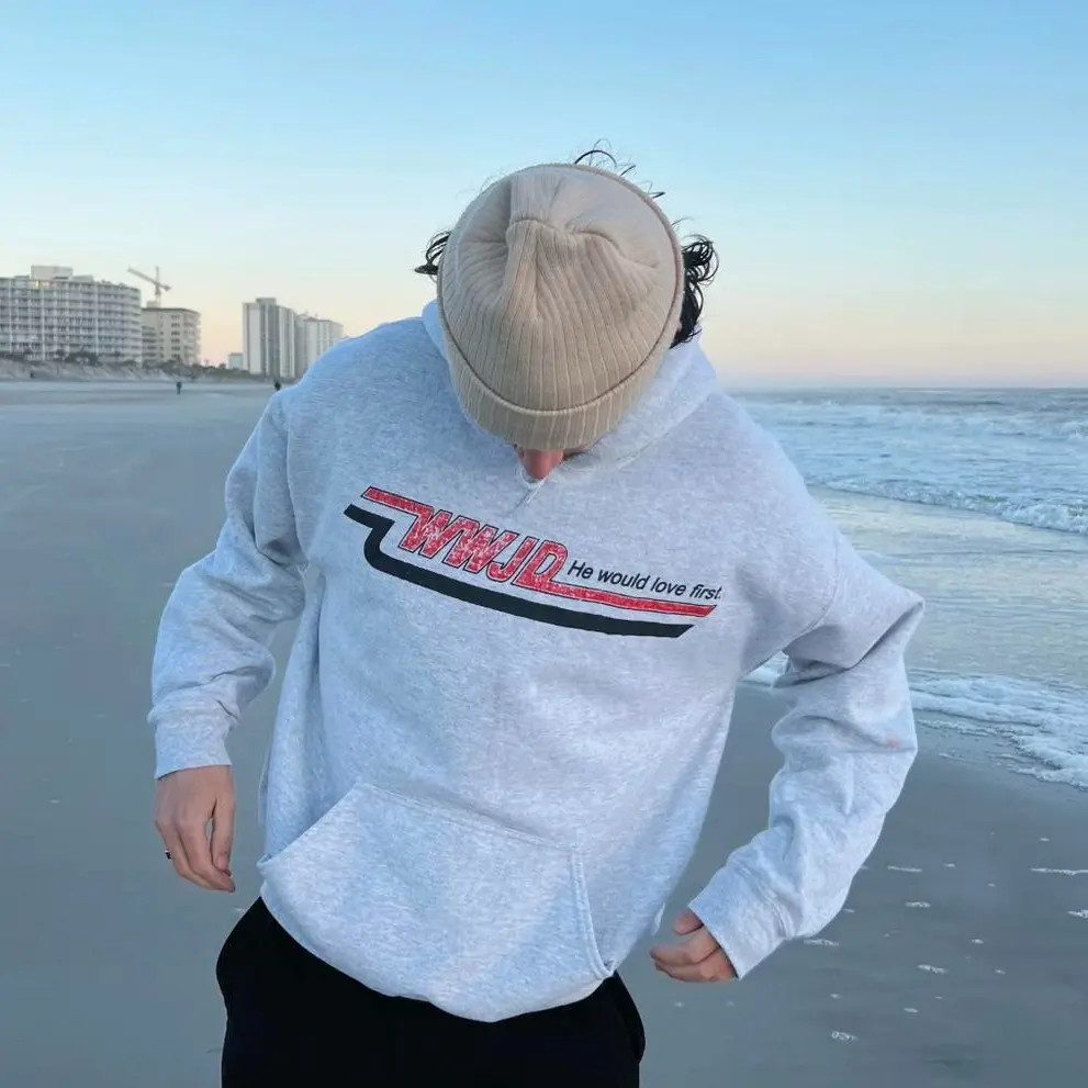 VINTAGE WWJD "SKATER" HOODIE Jesus Shirt