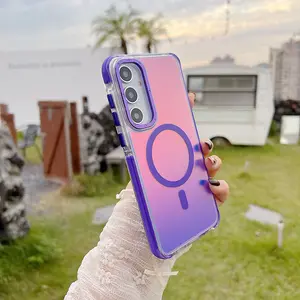 Magsafe Case for Samsung Galaxy  A14 A24 A34 A54  A15 A25 A35  A53 A55 A06 A16 A36 Magnetic Wireless Charge Clear Cover