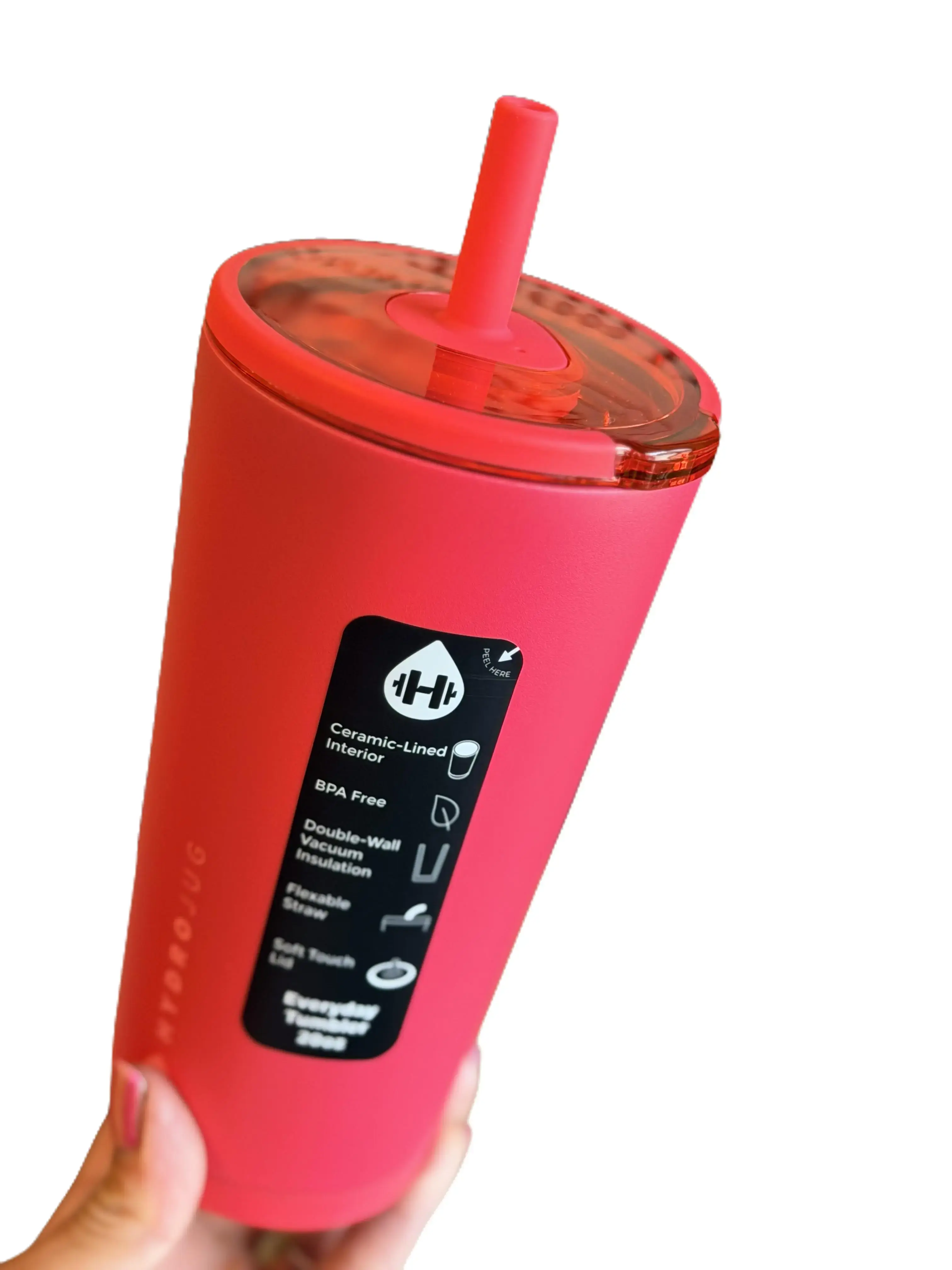HydroJug Fruity Fruit Punch Portable Reusable Washable BPA-Free Water Bottle - Kitchenware Drinkware Beverage Container for Everyday Use, Refreshing and Hydrating Needs