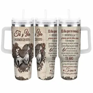 "Tú & Yo” Vaso Térmico de (40oz/30oz) – Hecho en EE. UU. Regalo de Aniversario para Él o Ella Taza de Amor para Esposo y Esposa Vaso Especial para Parejas y Momentos Inolvidables