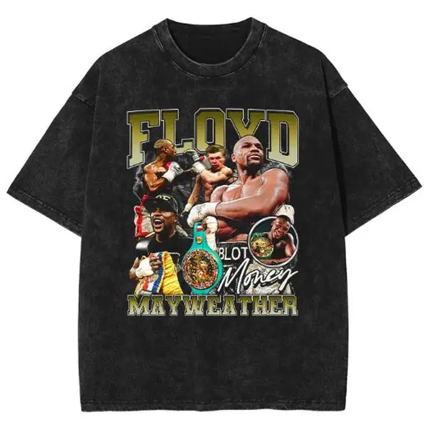 Floyd Mayweather Tee, Sport T-shirt, Unisex Cotton Crewneck, Unisex Gift, Vintage Graphic Clothing, Merch graphic tees, Womenswear Menswear