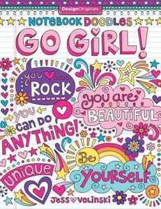 USED-Notebook Doodles Go Girl!: Coloring & Activity Book by Volinski, Jess (Paperback)