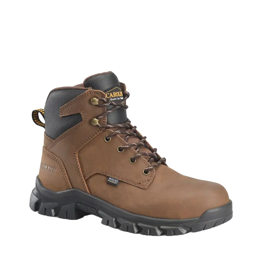 Carolina Men's Soft Toe Leather Dark Brown Work Boots CA3093