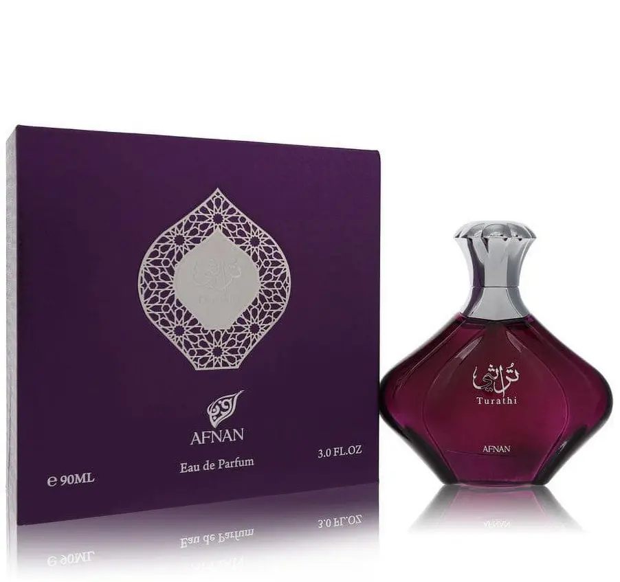 Afnan Turathi Purple Eau de Parfum Spray for Women, 3 Oz