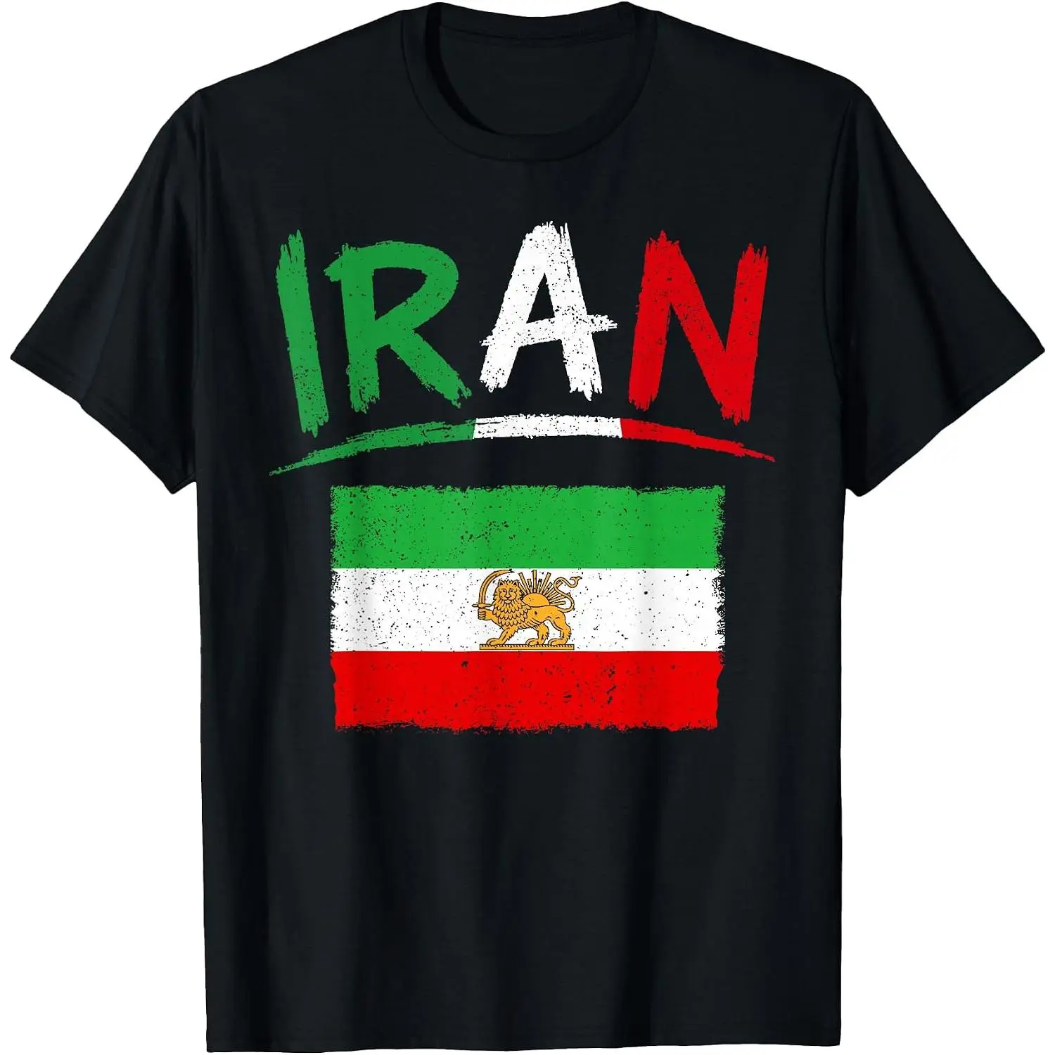 100% Cotton Iran Lion Sun Flag,Iran,Persian,Flag of Iran T-Shirt