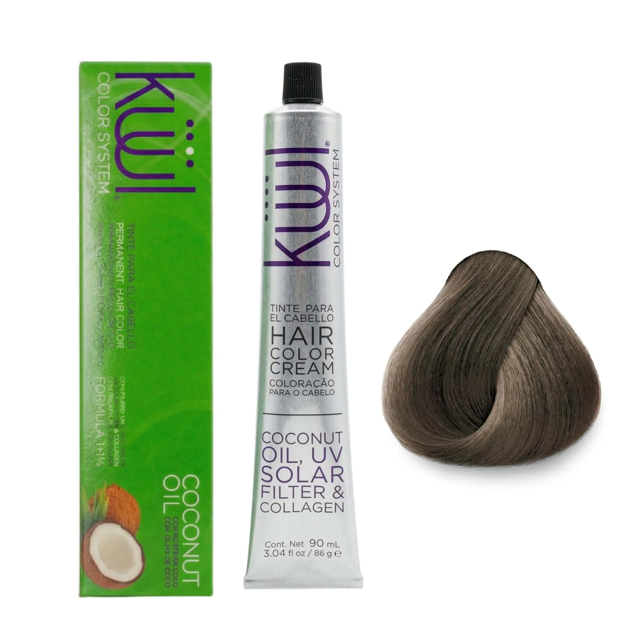 Küül Coconut Oil Hair Color 8.1 Light Ash Blonde – Permanent Cool Blonde Hair Dye