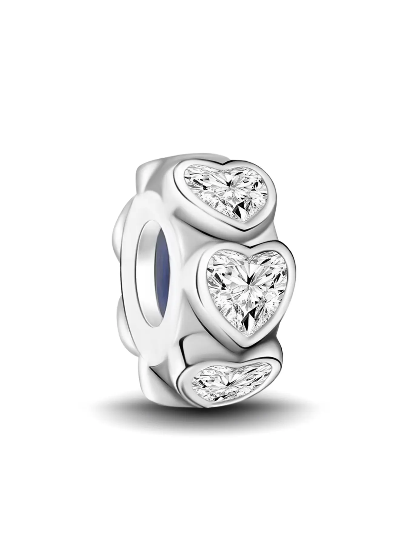 1Pc New Design Love white Diamond Spacer Beaded Charm DIY Jewelry Making Kit Suitable for Bracelet Creative Craft Material Holiday Gift Pendant Women Birthday Gift Daily Wear Accessories