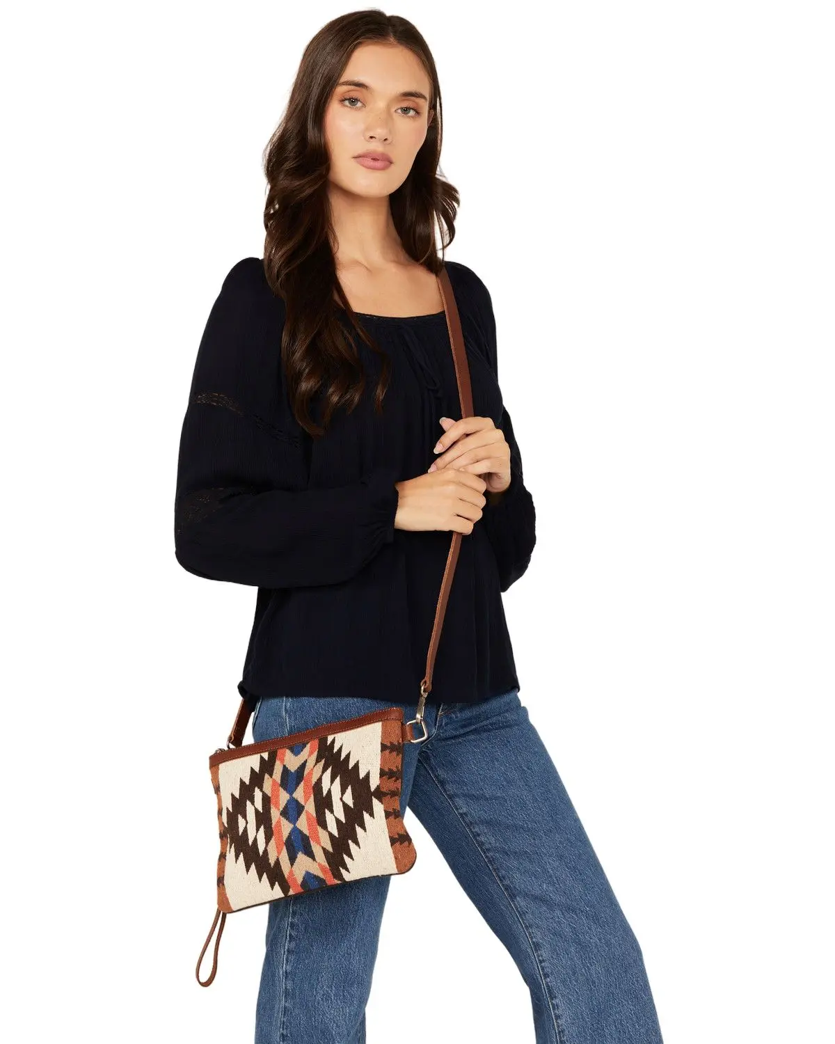 Shyanne Women's Women'S Frontier Southwestern Woven Crossbody Bag - Safa24hb5-Bn
