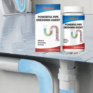 Powerful Pipe Dredging Agent, 1 Count Drain Cleaner Powder, Bathroom Drain Cleaning Solution, Fast-acting Hair and Sludge Remover, Effective Clog Cleaning for Showers Bathtubs and Sinks, Household