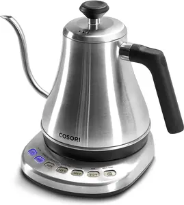 COSORI Electric Gooseneck Kettle with 5 Variable Presets, Pour Over Kettle & Coffee Kettle,  1200 Watt Quick Heating, 0.8L, Matte Black