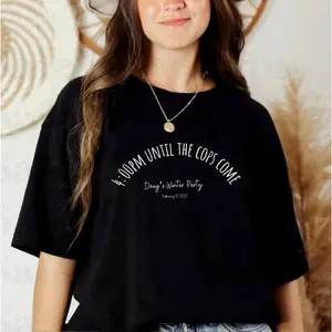 Winter Party Invitation Unisex Tee, Doug's February 15th Event T-Shirt, shirt for Men and Women, S-3XL, Fun Graphics, Simple