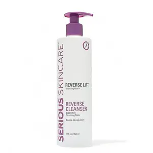 Serious Skincare Reverse Lift Facial Cleanser Balm - Gentle Makeup Remover, Skin Hydrator, 12oz