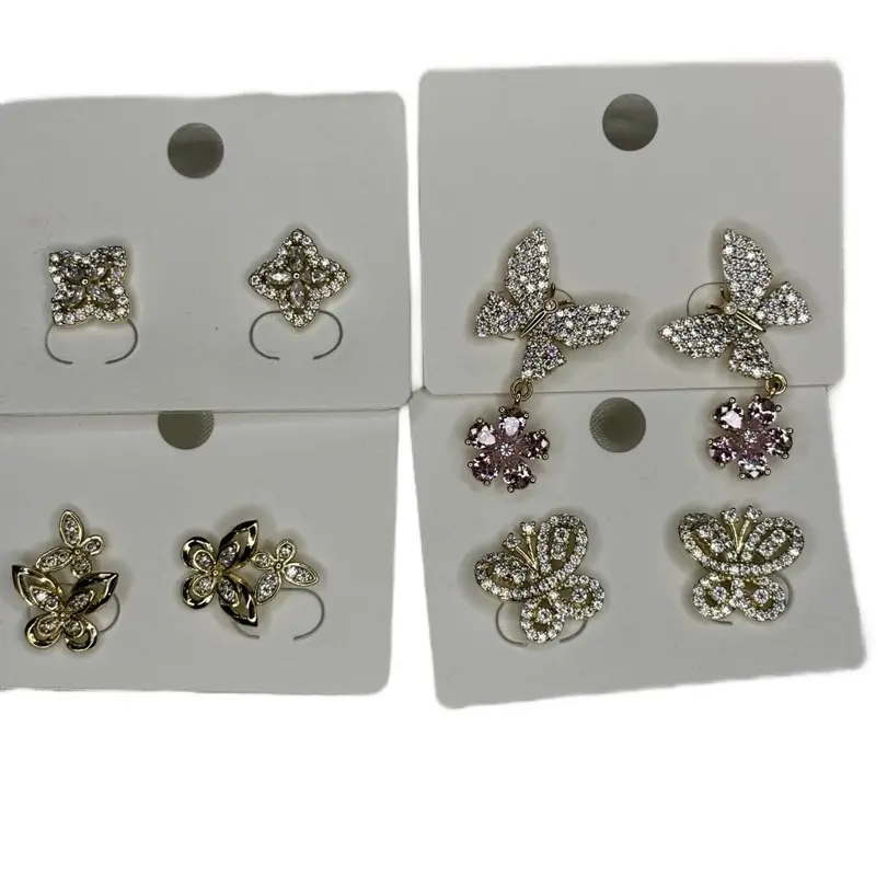 Live claim gold plated earrings