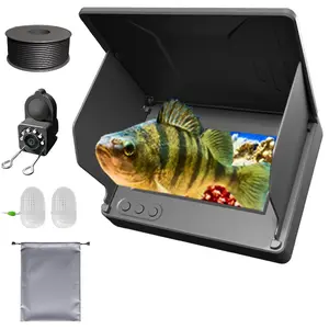 4.3" HD Underwater Fishing Camera and Fish Finder,Waterproof, Compatible with Various Fishing Gear, Perfect Outdoor Equipment for Men,Valentine's Day Gift Black