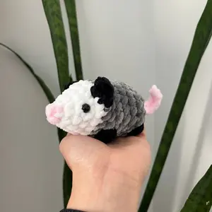 Crochet Possum Mini Opossum Keychain Baby Amigurumi