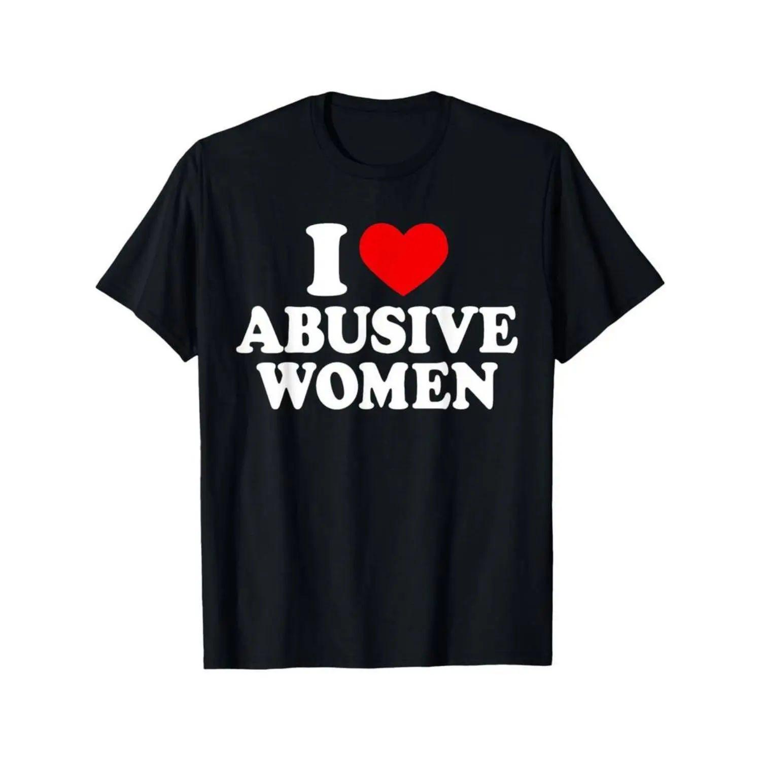 [100% Cotton] Funny 'I Love Abusive Women' Graphic Tee - 100% Cotton, Breathable & Soft, Perfect for Casual Wear or Special Occasions  Golf Gift T-Shirt For Men and Women