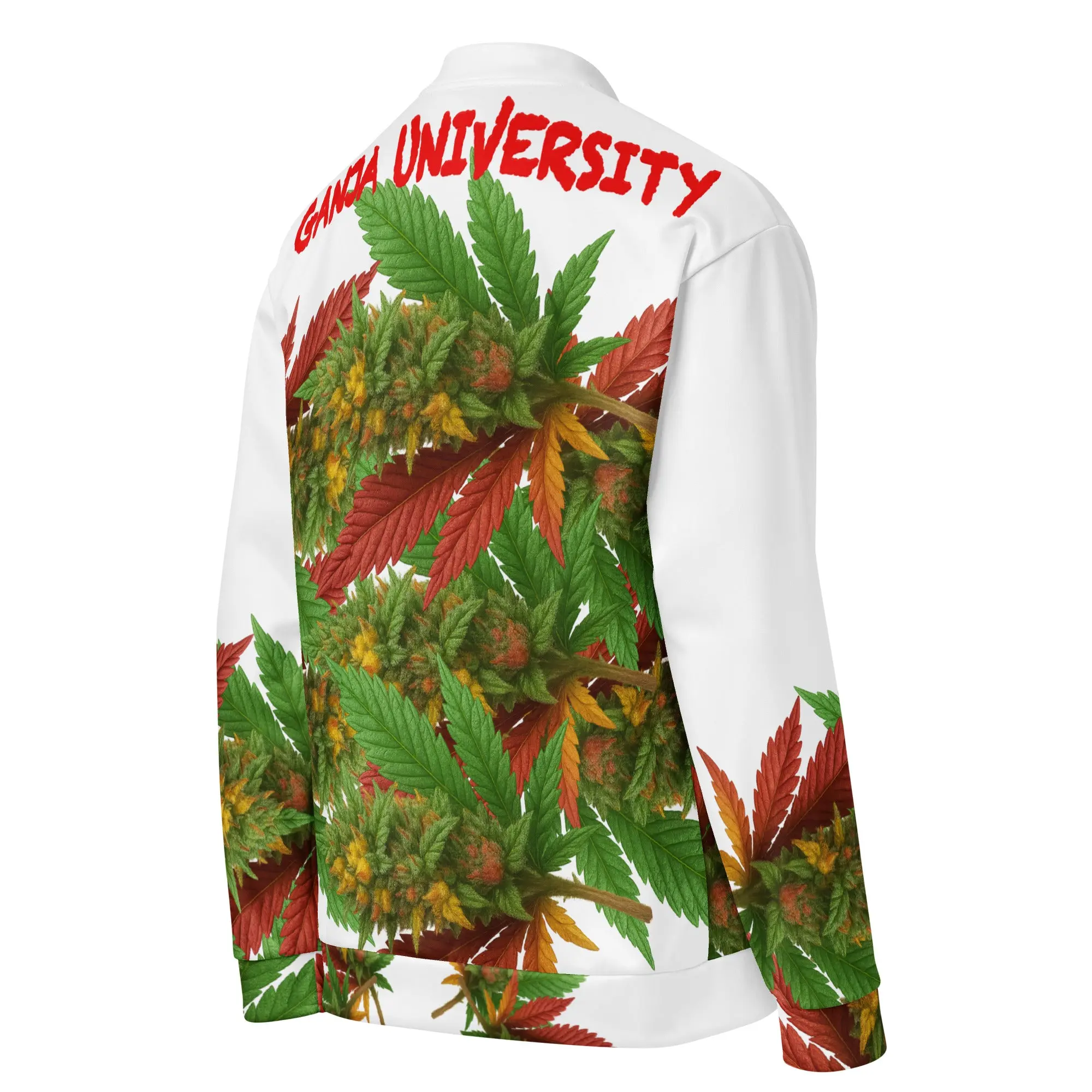 Ganja University Bomber Jacket | Black or White | NUFF Smoke Collection by NUFFology