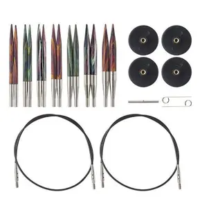 Short Interchangeable Circular Knitting Needles Set for Yarn & Knitting Crafts – Mosaic Options