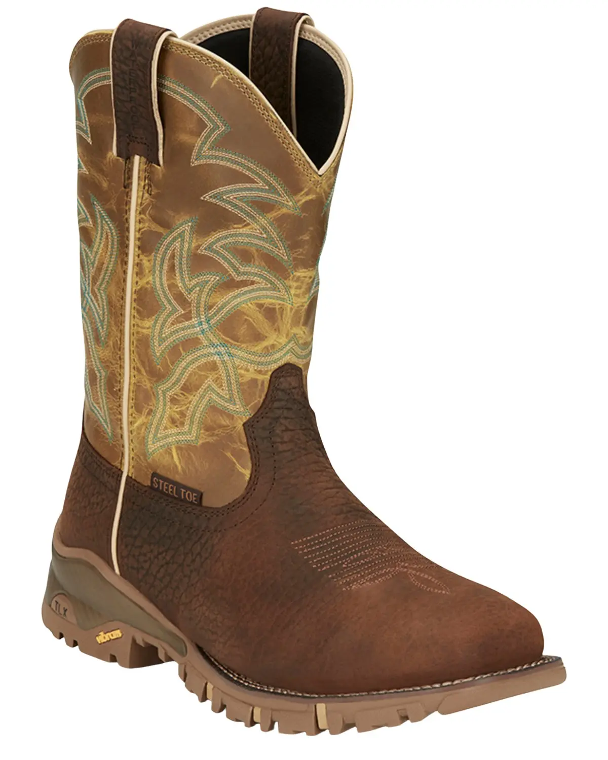Tony Lama Men's Men'S Roustabout Pull-On Work Boot Steel Toe - Tw5006