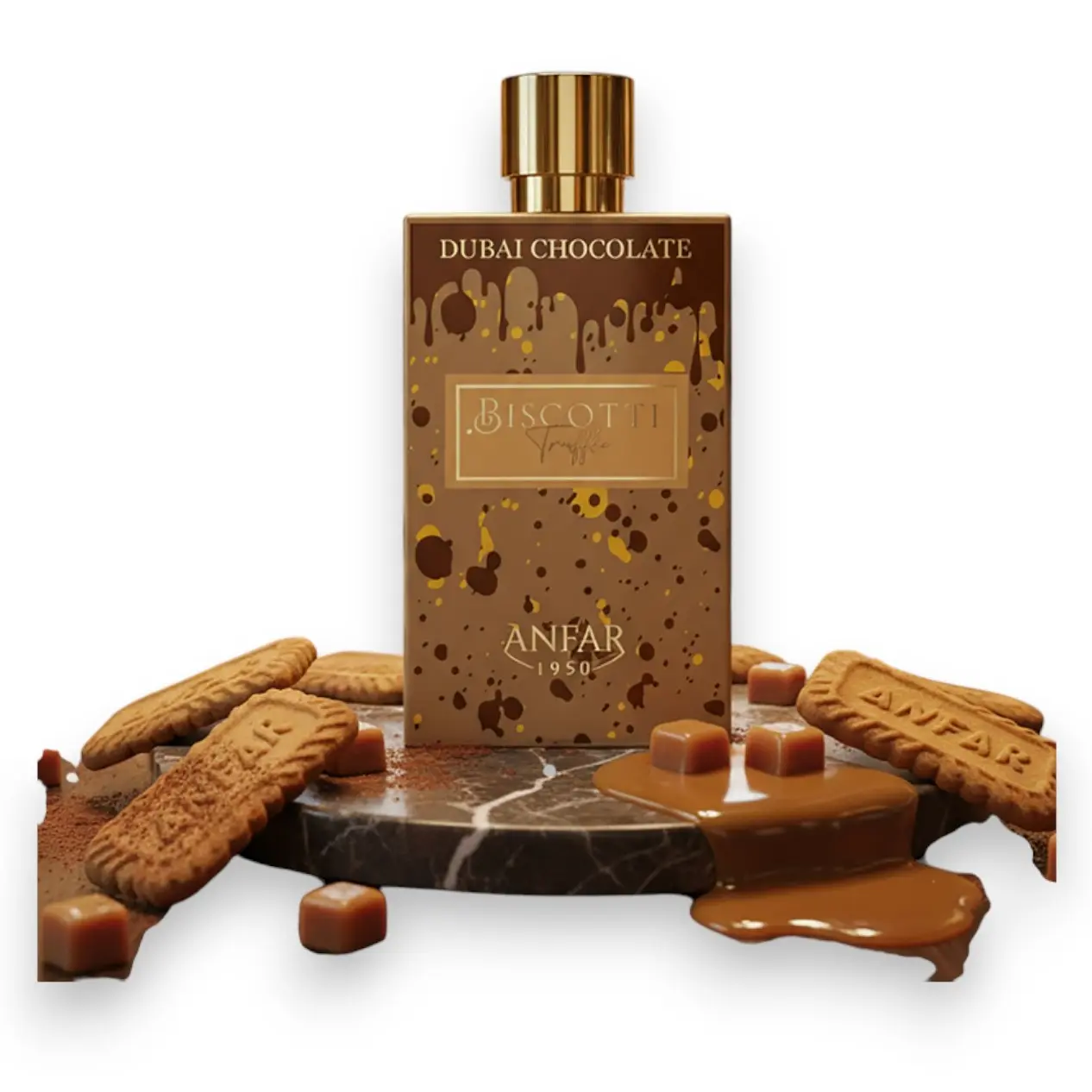 Anfar | Dubai Chocolate | Biscotti Truffle | Unisex Fragrance | 80 ML | Eau De Parfum | Cinnamon - Cardamon & Cocoa