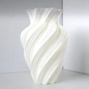 Modern Minimalist Asymmetrical Twisted Vase, Hydroponic Flower Dry Floral Arrangement, Hotel Living Room Table Decor, Hallway Decoration, Home Decor Vase