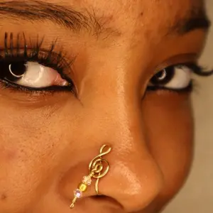 Nubian Note Nose Cuff