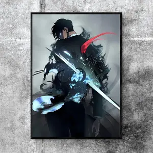 Solo Leveling Print, Anime Wall Art, Manga Poster, Room Decor, for Living Room Girls Boys Dorm Office