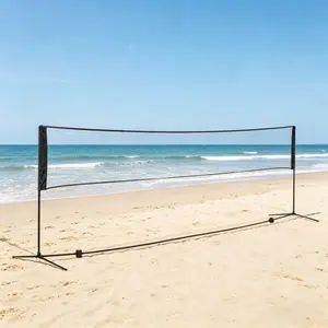Portable Badminton Net Set, Easy Setup Adjustable Height Multi-Sport Net for Badminton, Pickleball, Tennis – Ideal for Beach Games and Courts