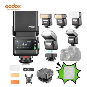 Godox IT32 TTL Flash+X5C for Canon Cameras, Tochscreen Speedlight, 2.4G Wireless, HSS, GN18, Recycle Time 1.5s, Magnetic Interface, LED Modeling Lamp, on/Off Camera Flash for Wedding, Portrait