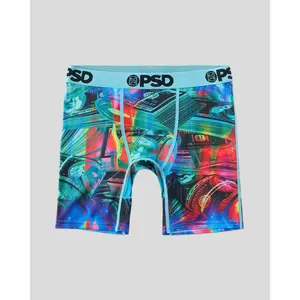 PSD Youth Boys Neon Stacks Boxer Brief - Soft, Breathable and Comfortable Stretch Underwear