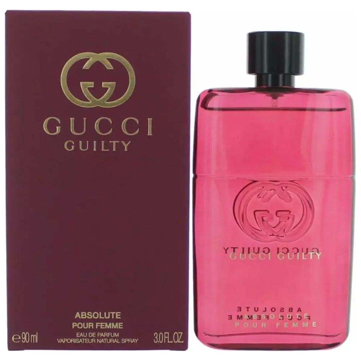 GUCCI Guilty Absolute Elegant EDP Liquid Perfume for Women - Bulgarian Rose Floral Scent, 3.0 oz Full-Size Luxury Women's Fragrance, New in Box, Edp Liquid Perfumes