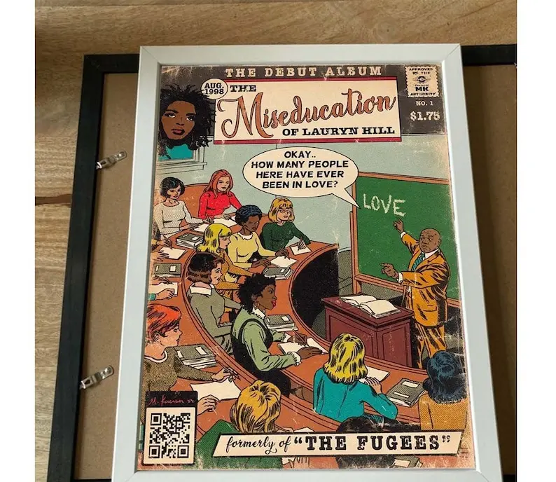 The Miseducation Of Lauryn Hill Comic Poster, Vintage Poster