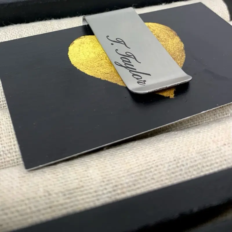 Engraved name/quote stainless steel money clips Engraved name/quote stainless steel money clips