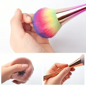 1pc Nail Dust Brush, Small Waist Makeup Brush Internet Celebrity Brush Manicure Brush Nail Brushes, Dust Brushes, Blush Brushes, Powder Brushes, Nail Art