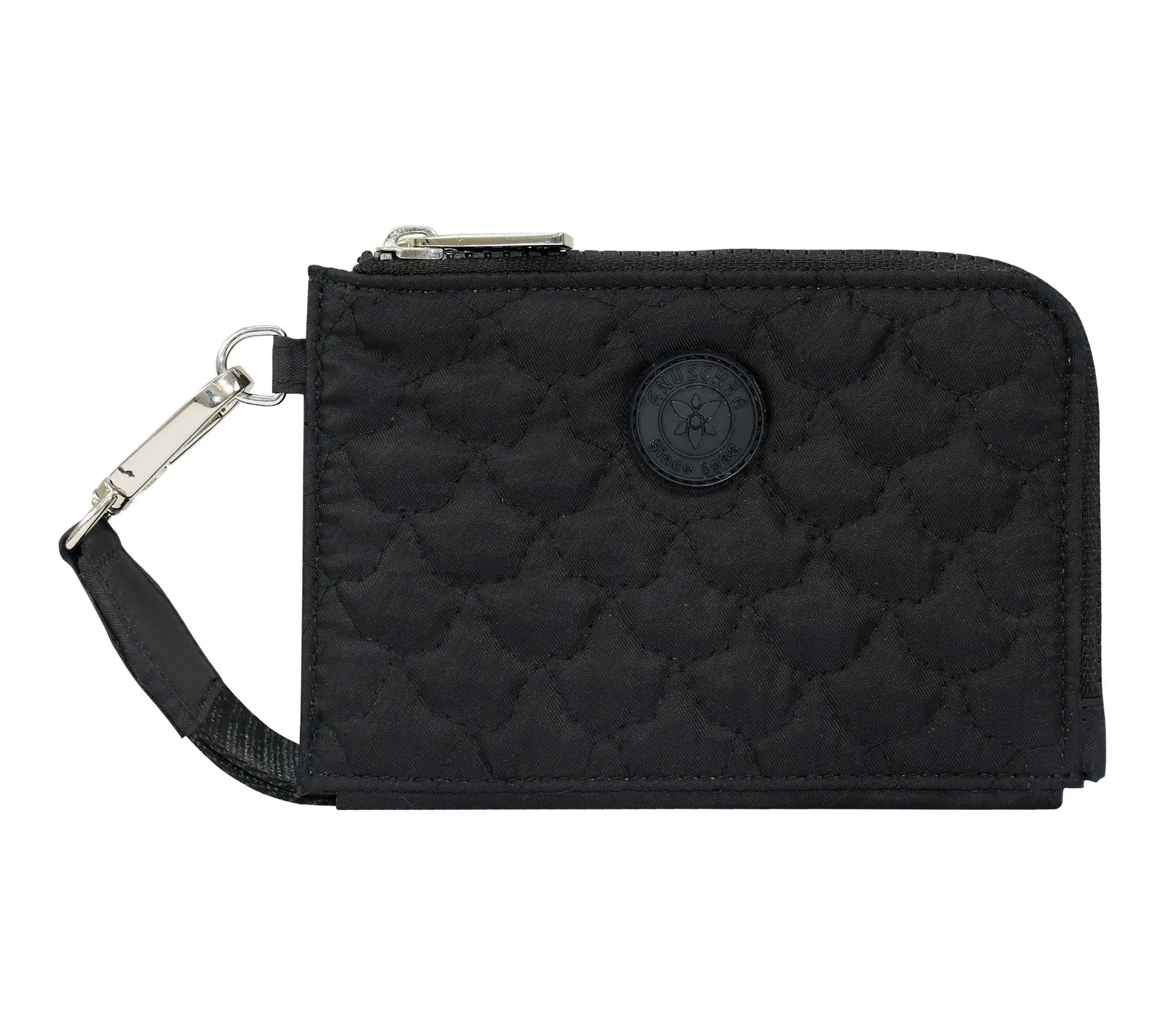 Anuschka Wanderlust Quilted Fabric Double Zip Wristlet
