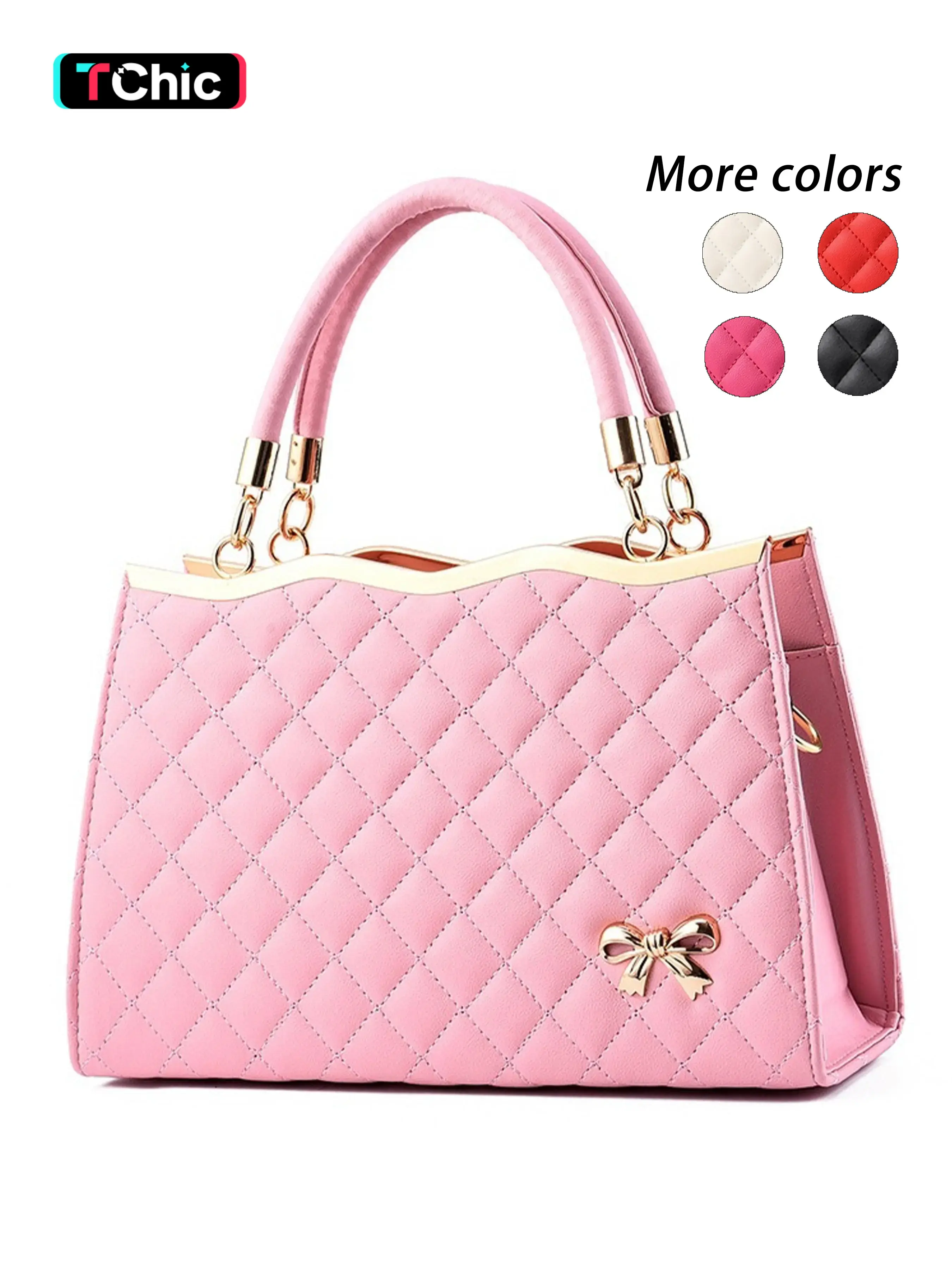 〖Valentines Day〗Women's Handbag with Detachable Shoulder Strap, Elegant Quilted Style Crossbody Bag, Casual Trendy Bag, Zipper Closure, Durable and Easy to Clean Wallet, Crossbody Shoulder Purse, Crossbody Purses
