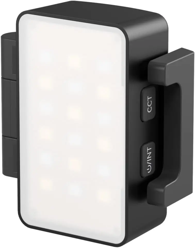 SmallRig RGBWW LED Video Light for DJI Osmo Pocket 3, Video Light with 650mAh Battery, CCT & RGB Mode 2700K-6500K, 360° Adjustments, for Selfie Vlog Recording, Content Creators Photographer - 5733/5745