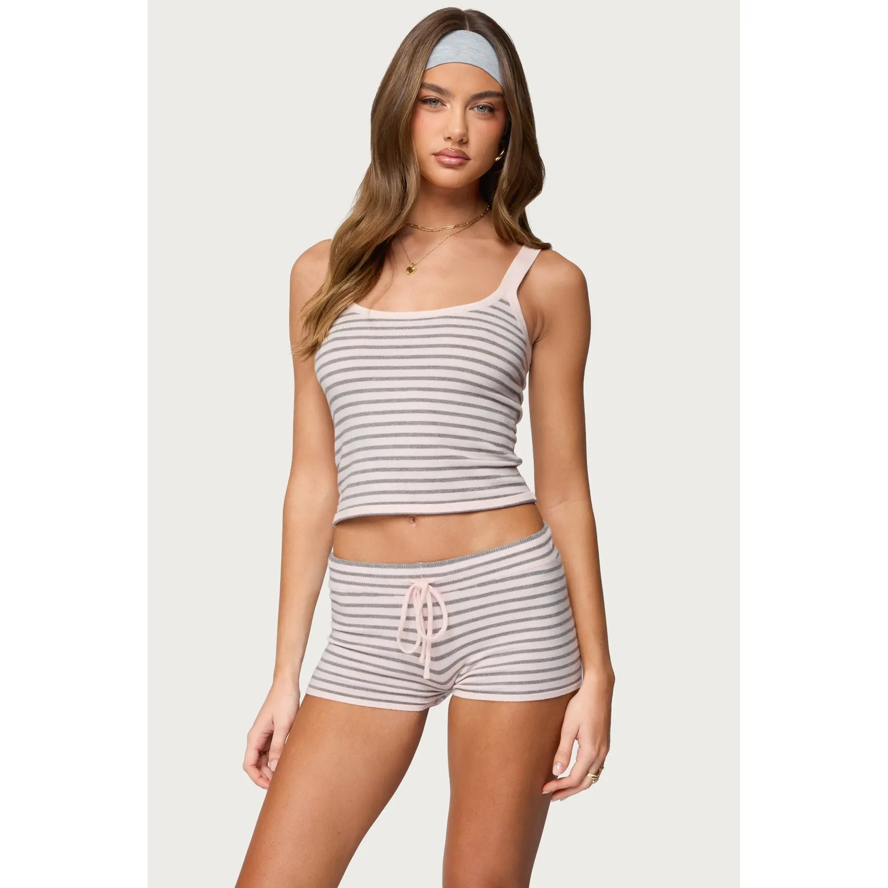 Lillian Striped Knit Tank Top