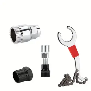 Complete Bicycle Maintenance Kit – Includes Cassette Lockring Tool, Bottom Bracket Wrench, and Chain Whip for Easy Repairs at Home outdoor gear versatile
