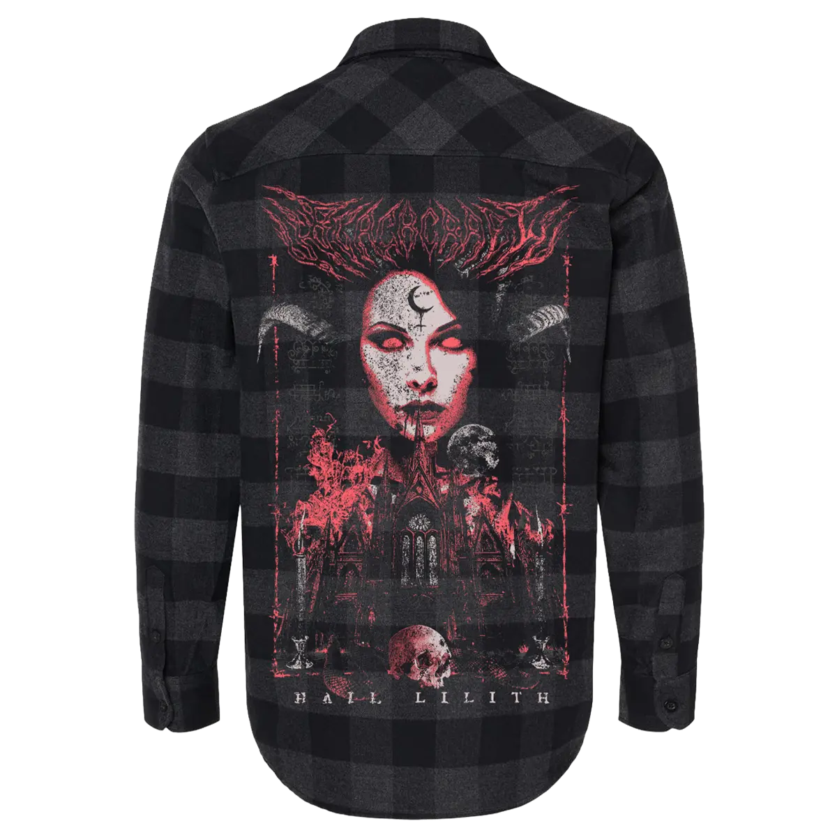 Lilith Queen of Demons Flannel Shirt