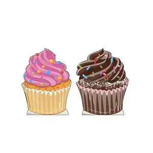 212 MAIN Advanced Graphics Cupcakes Cardboard Cutout Standup - 38x28 in. Large Home Decor, Party Print Display for Home Use & Photo Needs, Cardboard Cutout Event Accessory